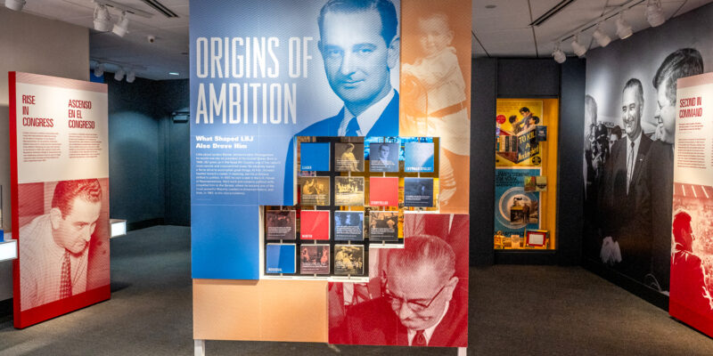 Entrance of the LBJ Presidential Library Exhibit